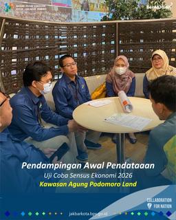 Pendampingan Awal Pendataan Uji Coba Sensus Ekonomi 2026 Kawasan Agung Podomoro Land