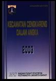 Cengkareng District In Figures 2003