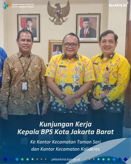 Kunjungan kerja Kepala BPS Jakarta Barat dalam rangka Survei PODES