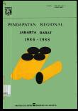 PENDAPATAN REGIONAL KJ Jakarta JAKARTA BARAT 1987-1989