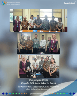 Head of Statistics Jakarta Barat Visiting Subdistrict for DESA CANTIK discussion