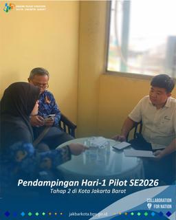 Pendampingan H-1 Pilot SE2026 Tahap 2 di Kota Jakarta Barat