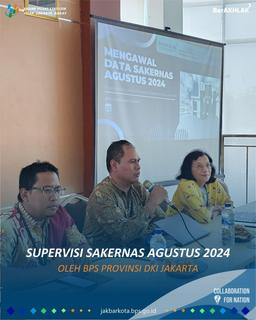 Sakernas Supervision to BPS West Jakarta August 2024 