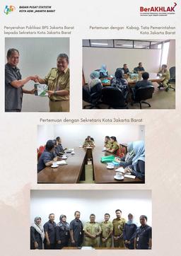 Visiting the Secretary General of West Jakarta 