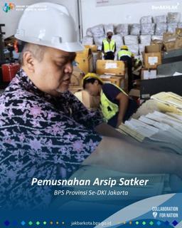 Pemusnahan Arsip Satker BPS Provinsi Se-DKI Jakarta